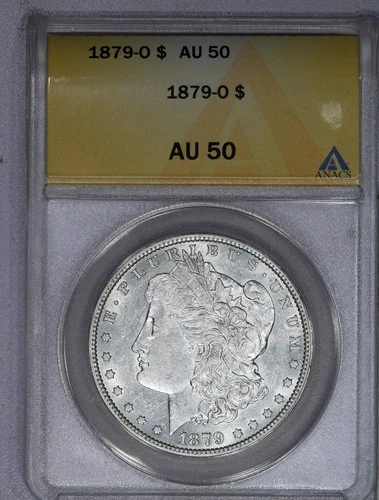 1879-O Morgan Silver Dollar $1 ANACS AU50