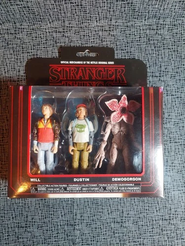 Stranger Things Will, Dustin, Demogorgon 3-pack Funko ReAction Figure NEW