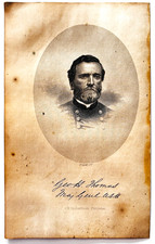 1865 General George Henry Thomas Engraving