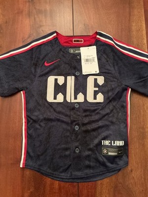 NEW W/TAGS CLEVELAND GUARDIANS Jersey Child L (7) SHANE BIEBER City Connect $110
