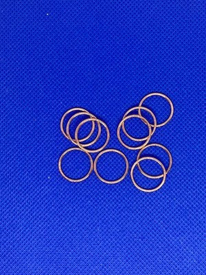 10 x O-Ringe  BH-Träger Ring Farbe rose gold 15 mm Innendurchmesser