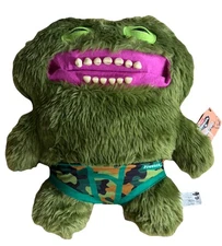 Fuggler Bigg Fugg Green Monster Chuckles 18 Inch Plush With Teeth NWT