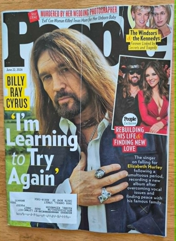 PEOPLE MAGAZINE 6-22-26 BILLY RAY CYRUS, ELIZABETH HURLEY, PRINCESS DIANA