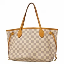 Louis Vuitton N51110 Damier Azur Tote Bag Neverfull PM White 23061