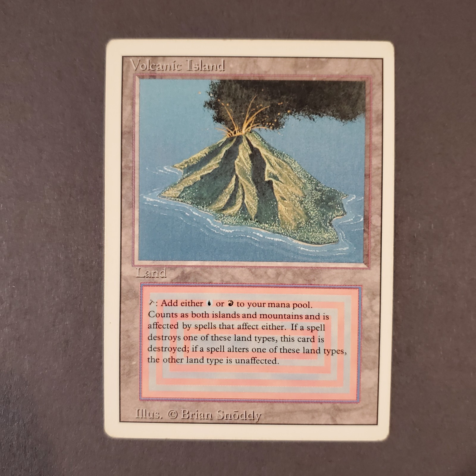 MTG Magic the Gathering Volcanic Island Revised Edition Dual Land