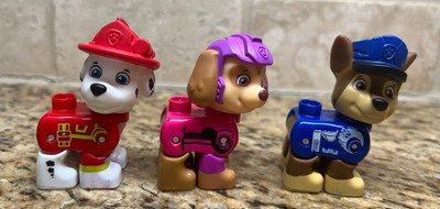 Paw Patrol Mega Bloks Figure Marshall Skye Chase Lego Duplo Compatible Figure