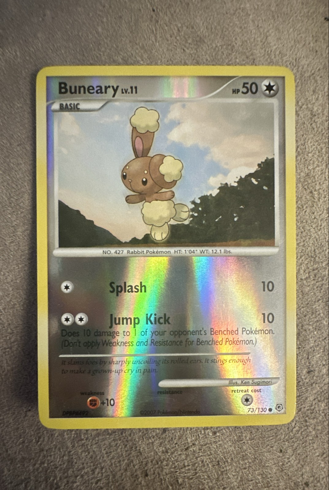 Buneary 73/130 Diamond and Pearl Reverse Holo 2007