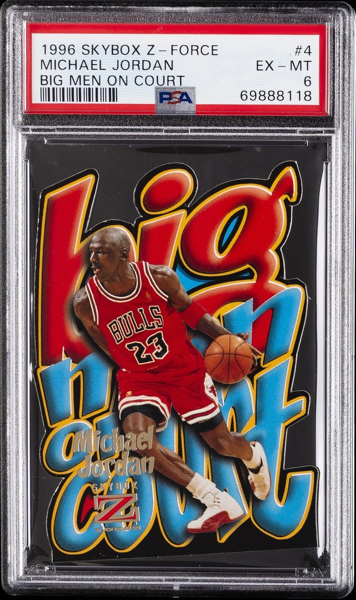 1996 SKYBOX Z-FORCE BIG MEN ON COURT #4 MICHAEL JORDAN PSA 6 | eBay