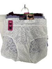 NEW Maidenform 3 Pack Perfect Fit Hipster Panties Large Multi-Color DM3SLH
