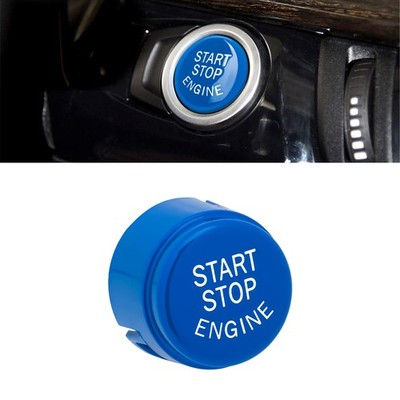 Sporty Blue Engine Start Stop Button Cover For BMW F Chassis F20 F30 F01 F48 F15