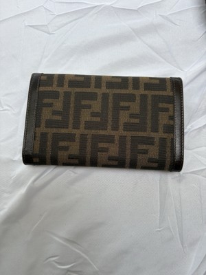 FENDI Zucca Flat Mouth Mamma Baguette Shoulder Bag W/matching