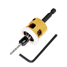 Adjustable Depth 1/8" x3/8" Countersink Drill Bit, Low Friction 1/8"x3/8" 