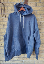 Champion Reverse Weave Warm Up Heavyweight Hoodie Athletic Men’s 2XL XXL Blue