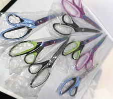 8-Inch Multipurpose Scissors Bulk Pack of 8- Ultra Sharp Blades Titanium Coating