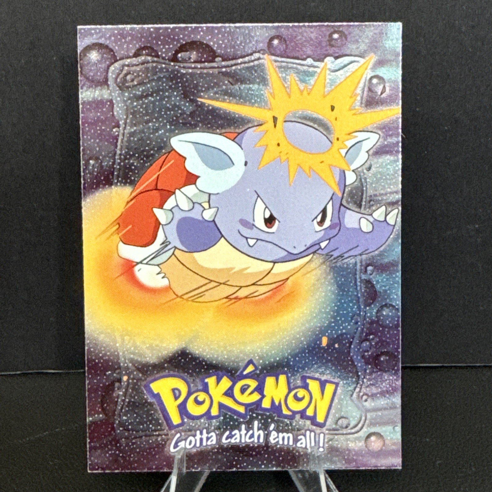 1999 Topps Pokemon Movie Edition #E8 Wartortle Silver Foil Black Logo NM