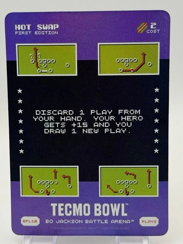 Bo Jackson Battle Arena Tecmo Bowl Bonus Play 18 Hot Swap BPL18