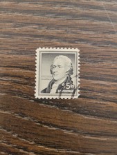 USED US stamp 1053 from 1956 $5 Alexander Hamilton Stamp Liberty series