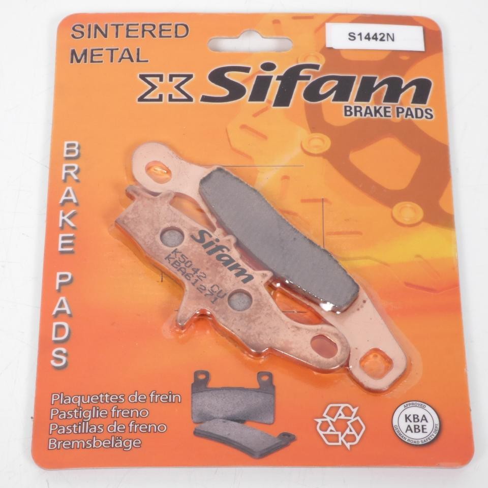 Plaquette de frein Sifam pour réparer le train avant droit du Kawasaki Kfx 450