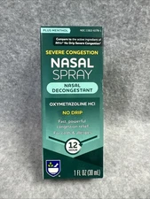Rite Aid Maximum Strength 12 Hour Nasal Decongestant Relief Spray 1 oz- Menthol