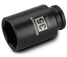 Mixpower 12 Drive Deep Impact Socket Cr-mo 35 Mm Metric 6 Point Axle Nut