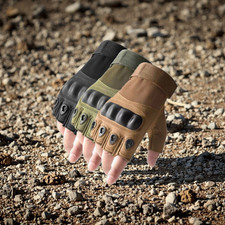 Touchscreen Tactical Half Finger Gloves Army Military Hunting Combat Shooting