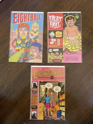 Eightball comic lot 14,15,17 By Daniel Clowes Fantagraphics
