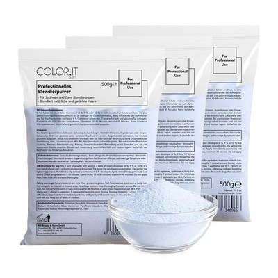 COLOR.IT Blondierpulver 3x 500g Premium Haaraufheller Profi Qualität (3er Pack)