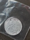 1/10th Of An Oz Of Silver Art Round "The First American Pope " .999 Fine Silver