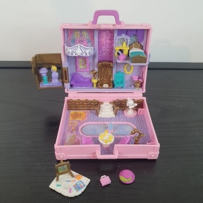 Polly Pocket Bluebird 1996 pinker Koffer mit Zubehör - Polly in Paris