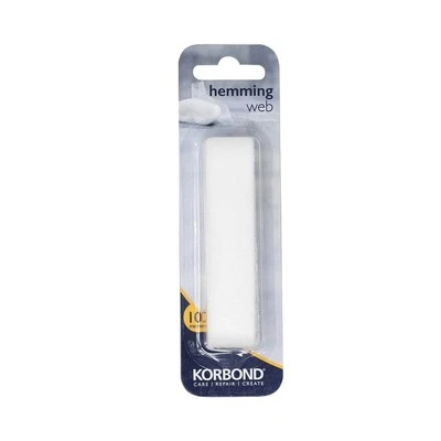 Korbond Hemming Web 10m x 2cm - White – Invisible Mending Tape for Fabric - I