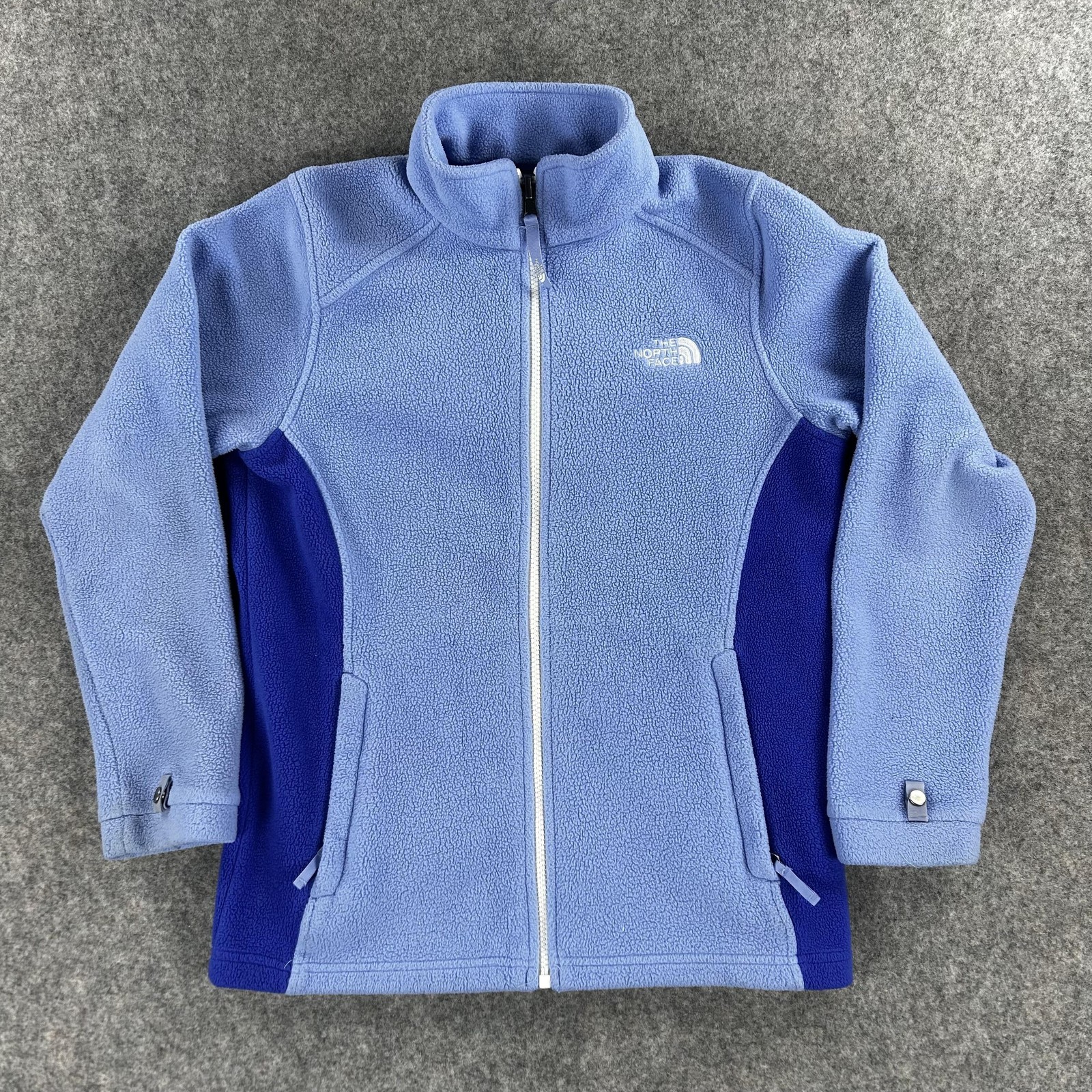 The North Face Fleece Jacket Girls 14/16 Blue Full Zip Outdo