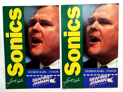 George Karl, Seattle Supersonics 1990's Basketball Seafirst Jammin Hoops Camp
