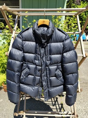 Balmain Paris FW10 Navy Puffer Jacket Size 48 Christoph Decarnin