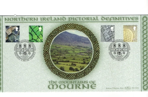 2001 NORTHERN IRELAND PICTORIAL DEFINITIVES -BENHAM SILK  FDC FROM COLLECTION E3