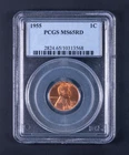 1955 Lincoln Memorial Small Cent Copper PCGS MS65 RD WB568