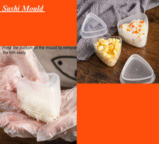 DIY Sushi Maker Mold Onigiri Plastic Triangular Rice Kit Ball Food Press