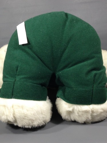 Peluche orsacchiotto bianco vintage giocattoli d'élite RARO 20" tuta in velluto a coste verde - Foto 8 di 9