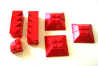 LEGO :  22 tuiles 45° rouges