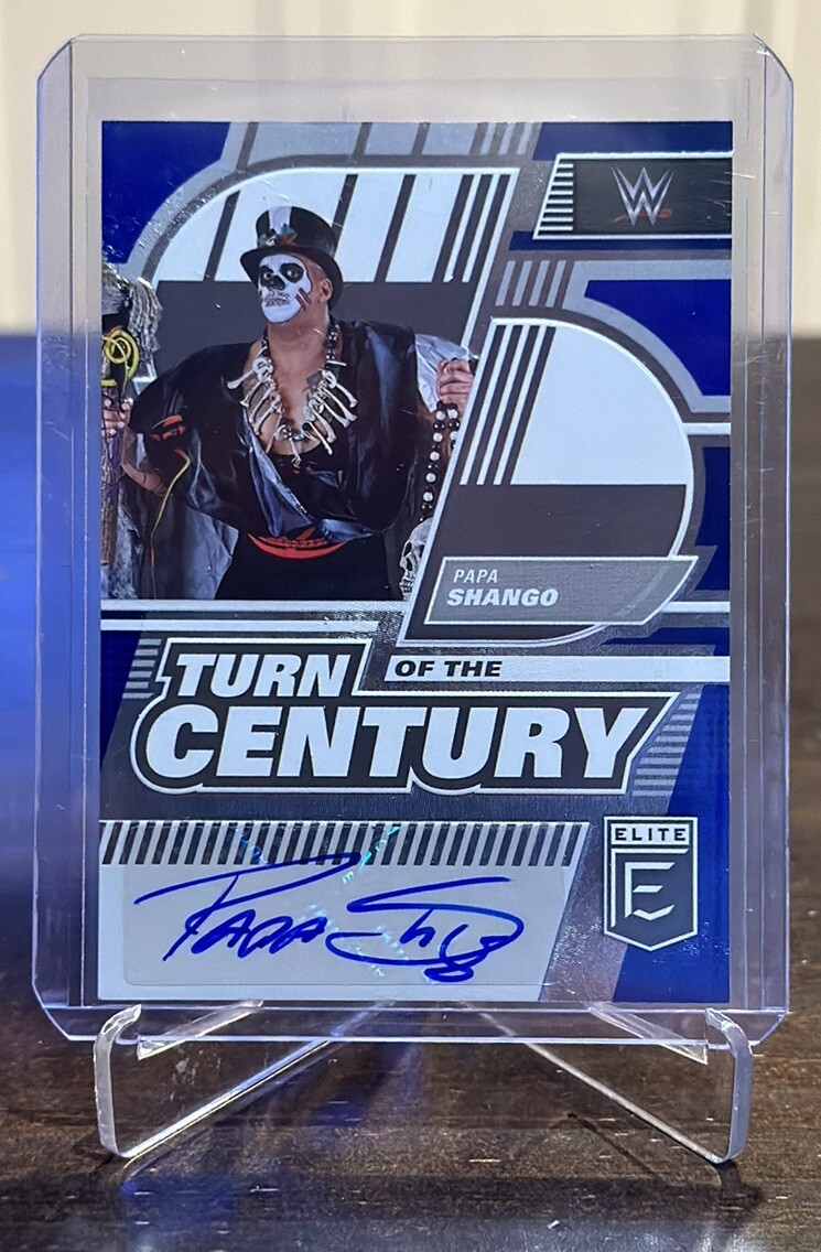 2023 Donruss Elite WWE BLUE Turn Of The Century - Papa Shango 02/25