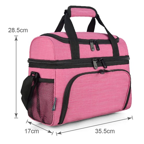 Eaglemate 19L Dual Deck Thermal Insulated Lunch Bag For Adult,Men&Women BPA FREE - Picture 77 of 108