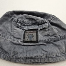 Oshkosh B'Gosh Infant OS Cotton Gray Bucket Hat Distressed