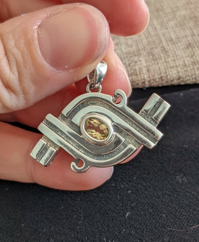 925 Solid Silver Handmade Jewelry LEMON TOPAZ Eth… - image 1