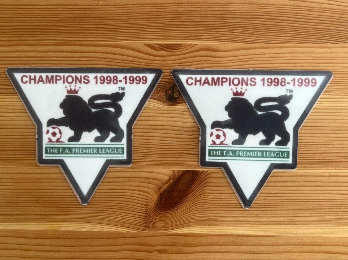 Pair Of 1998-1999 F.A. Premier League Champions Patch Badge