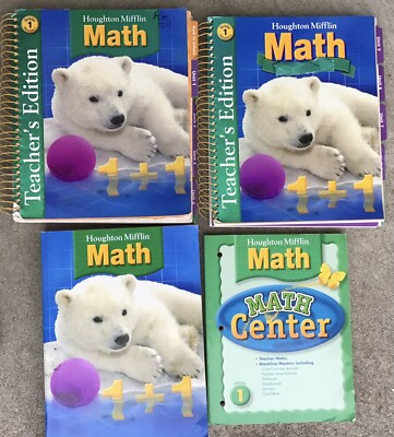 1st Grade 1 Math Teacher Edition Student Math center Homeschool Curriculum Set