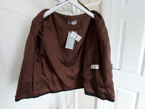 Jacket"Wallis"Linen Blend Modern Tribal Brown Mix Colour Size: 16 (UK) Eur 44 - Picture 12 of 12