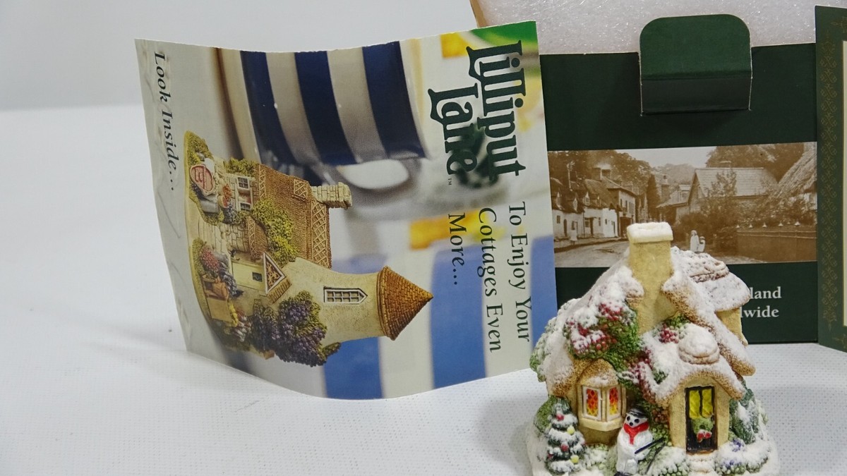 2002 L2542 Lilliput Lane Catch A Cold Snow Cottage With 2002 L2542 Lilliput Lane Catch A Cold Snow Cottage With