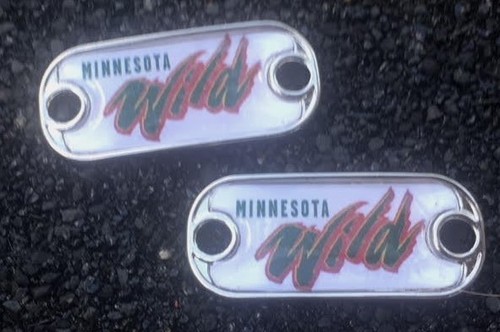 2 ~ Dijes de cordón ovalados o mini etiquetas de perro Minnesota WIld NHL - Imagen 3 de 3