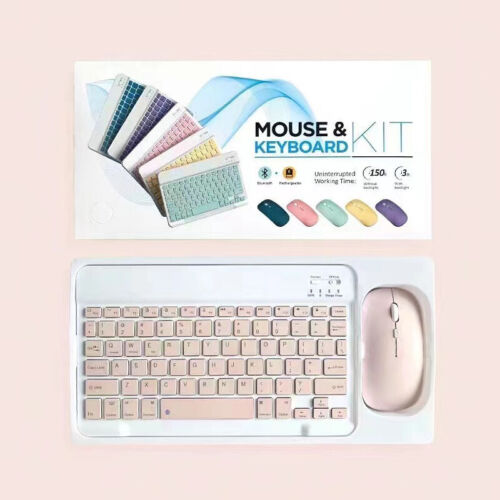 Wireless Bluetooth mouse keyboard suit ultrathin Rechargeable for PC ipad Mac - Picture 13 of 18