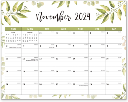 Magnetic Calendar for Fridge 2024-2025 - Fridge Calendar 15 X 12 Inches