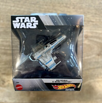 Hot Wheels Star Wars Starships Select E-Wing New Republic Fighter Vehicle HTJ92